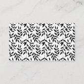 エレガント ミニマリスト ブライダルシャワー レシピ リクエスト エンクロージャーカード (裏面)