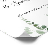 エレガント ミニマリスト ユーカリ 愛は甘い サイン (角)