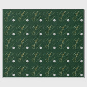 エレガント ミニマリスト 法人ロゴ クリスマス ラッピングペーパー (フラット)