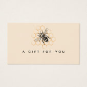 エレガント&ミニマリストHoney Beekeeperギフトカード (正面)