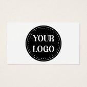 エレガント、ミニマルおよびブラックQRコーお洒落ドロゴ (正面)