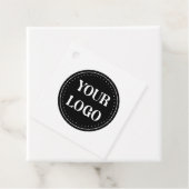 エレガント、ミニマルおよびブラックQRコーお洒落ドロゴ フェイバータグ (インサイチュ)