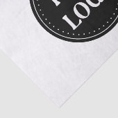 エレガント、ミニマルおよびブラックQRコーお洒落ドロゴ 薄葉紙 (詳細)