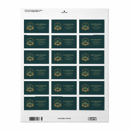 エレガント ミニマルなイード・ムバラク・ギフト ラベル