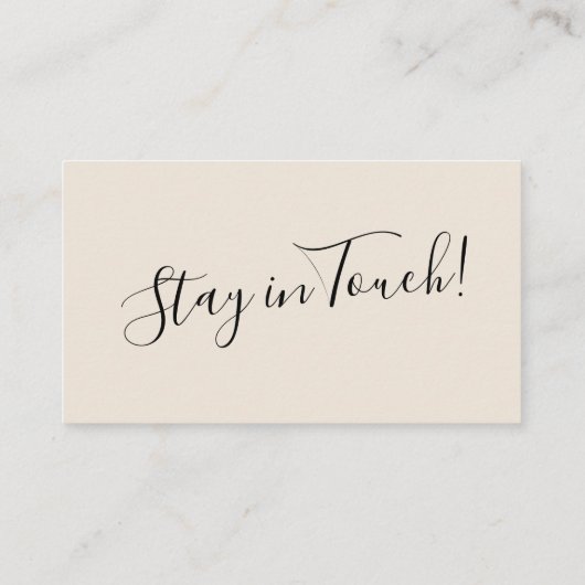 エレガント、ミニマルタイポグラフィ「引っ越しました」カード エンクロージャーカード (裏面)