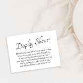 エレガント、ミニマルブライダル表示シャワーギフトカード エンクロージャーカード