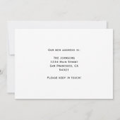 エレガント ミニマル お知らせ スクリプト 案内状 (裏面)