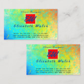 エレガント ミニマル カラフル ネビュラ デザイン 名刺 (正面/裏面)