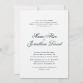 エレガント ミニマル カリグラフィー スクリプト ウェディング 招待状 (正面)