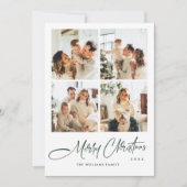 エレガント ミニマル クリスマス グリーティング 5 フォト (正面)