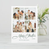 エレガント ミニマル クリスマス グリーティング 5 フォト (スタンド正面)