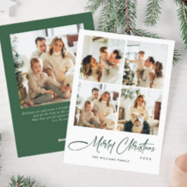 エレガント ミニマル クリスマス グリーティング 5 フォト