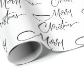 エレガント ミニマル クリスマス ホリデー ラッピングペーパー (ロールコーナー)