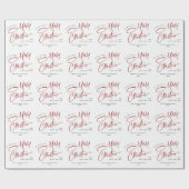 エレガント ミニマル クリスマス ホリデー ラッピングペーパー (フラット)