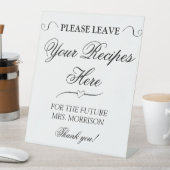 エレガント ミニマル スクリプト ブライダル シャワー 台座サイン (インサイチュ)