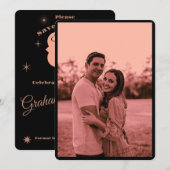 エレガント ミニマル ダスティ ローズ フォト セーブ・ザ・デート (正面/裏面)