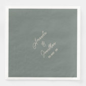 エレガント ミニマル パステルスカイグリーン ウェディング (正面)