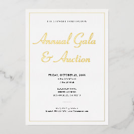 エレガント ミニマル ビジネス コーポレート イベント 箔招待状