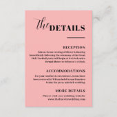 エレガント ミニマル ピンクの詳細 封筒付カード エンクロージャーカード (正面)