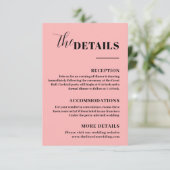 エレガント ミニマル ピンクの詳細 封筒付カード エンクロージャーカード (スタンド正面)