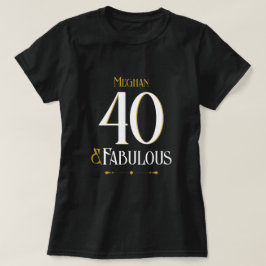 エレガント ミニマル フォーティ アンド ファブレス 誕生日  Tシャツ