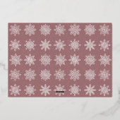 エレガント ミニマル メリークリスマス カスタム フォト 箔シーズンカード (裏面)