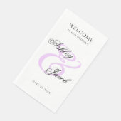 エレガント ミニマル ライトパープル オーダーメイド ネーム ウェディング (コーナー)