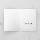 エレガント ミニマル ロマンティック アニバーサリー シーズンカード (内部)