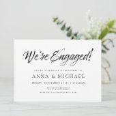 エレガント ミニマル 結婚報告パーティー 招待状 (スタンド正面)