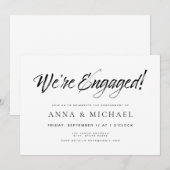 エレガント ミニマル 結婚式 招待状 (正面/裏面)