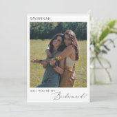 エレガント ミニマル 花嫁の提案写真 招待状 (スタンド正面)