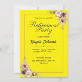 エレガント&ミニリスト写真退職パーティー招待状 シーズンカード (正面)