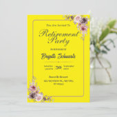 エレガント&ミニリスト写真退職パーティー招待状 シーズンカード (スタンド正面)