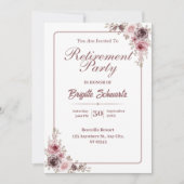 エレガント&ミニリスト写真退職パーティー招待状 シーズンカード (正面)