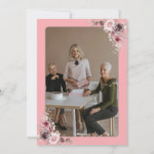 エレガント&ミニリスト写真退職パーティー招待状 シーズンカード (裏面)