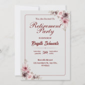 エレガント&ミニリスト写真退職パーティー招待状 シーズンカード (正面)