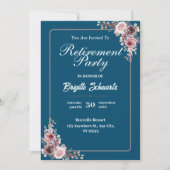 エレガント&ミニリスト写真退職パーティー招待状 シーズンカード (正面)