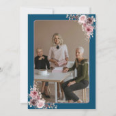 エレガント&ミニリスト写真退職パーティー招待状 シーズンカード (裏面)