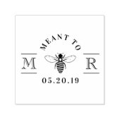 エレガント ミーン トゥ ビー ハニー ウェディング フェイバー セルフインキングスタンプ (デザイン)