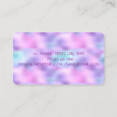 エレガント メタリック ドリッピング リップス,メイクアップ,ホログラフィック 名刺 (裏面)