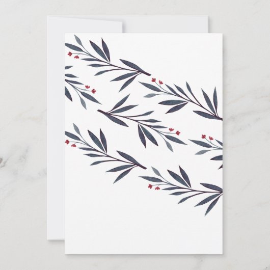 エレガント「メリー&結婚した」ホリ結婚ーの写真 招待状 (裏面)