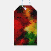 エレガント，モザイク数々のパターン，色，抽象芸術 ギフトタグ (裏面)