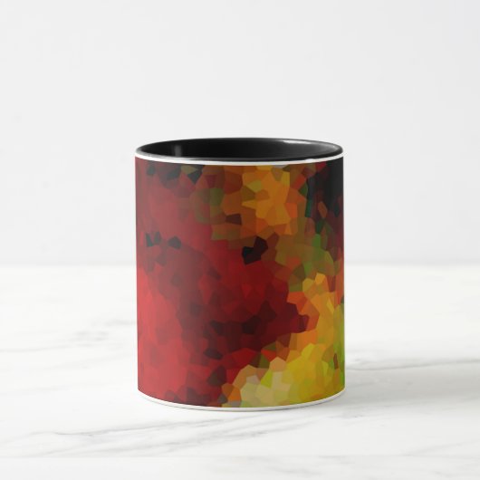 エレガント,モザイク数々のパターン,色,抽象芸術 マグカップ (中央)