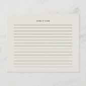 エレガント&モダンセージ緑のレシピ (裏面)