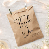 エレガント&モダンテラコタ結婚の フェイバーバッグ (クリップ留めされた状態)