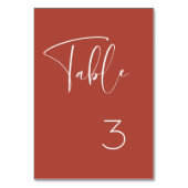 エレガント&モダンテラ結婚コッタ テーブルナンバー (裏面)