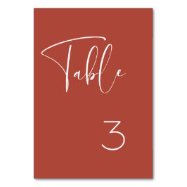 エレガント&モダンテラ結婚コッタ テーブルナンバー