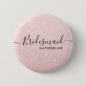 エレガント&モダンバラ金ゴールドグリッター 缶バッジ (正面)