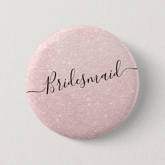 エレガント&モダンバラ金ゴールドグリッター 缶バッジ (正面)