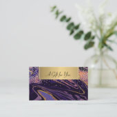 エレガント,モダンプロフェッショナル抽象芸術金ゴールド紙吹雪 割引カード (スタンド正面)